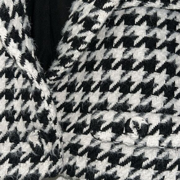For Love and Lemons Black & White Cropped Houndstooth Jacket(Size Medium) - Picture 8 of 12